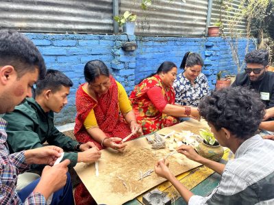 Nepali Youths Learn the Art of Making Nepali Traditional Herbal Incense