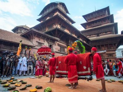 Bhaktapur Celebrates Phulpati with Traditional Rituals, Rejecting National Schedule