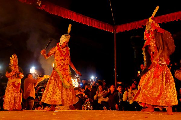 Patan’s Iconic Kartik Naach Concludes with Narasimha Defeating Hiranyakashipu at Durbar Premise