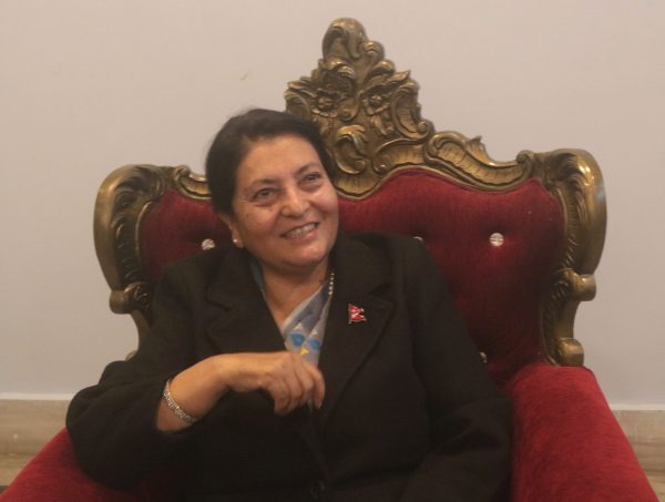 Former President Bhandari Remains Non-Committal on Returning to Politics