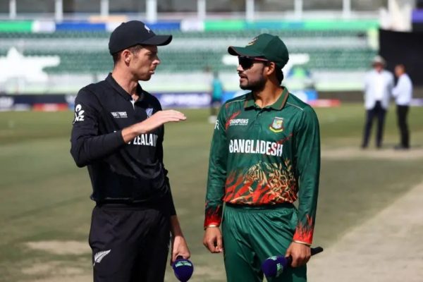 New Zealand Wins Toss, Elects to Bat Against Bangladesh in Champions Trophy