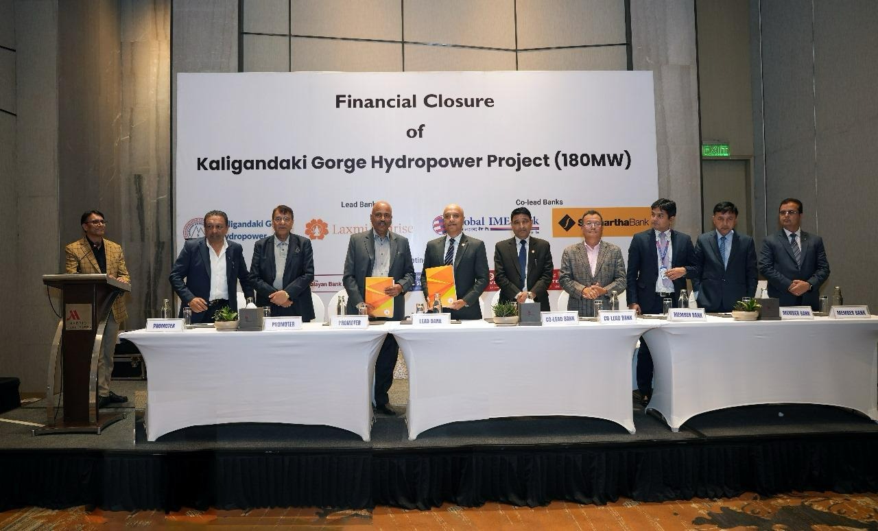 Banks Sign Agreement to Invest in 180 MW Kaligandaki Gorge Hydropower Project