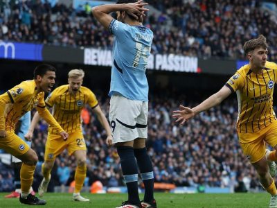 Manchester City Held to 2-2 Draw by Brighton in Premier League Clash