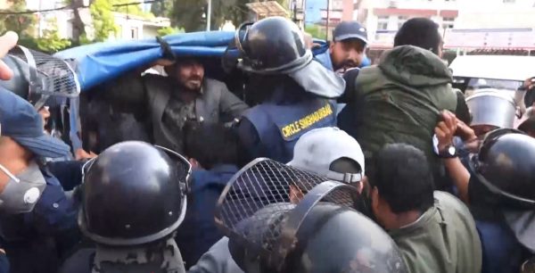 Youths Arrested for Protesting Against Energy Minister in Kathmandu