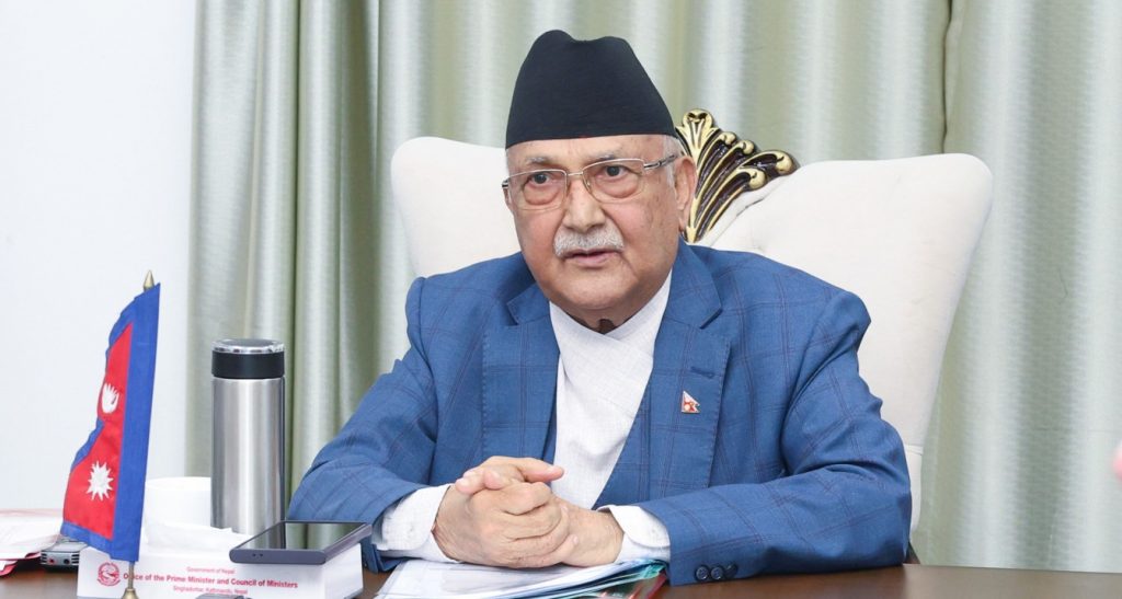 PM Oli Slams Party Leaders for Backing Opposition, Urges Unity