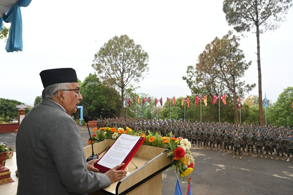 President Poudel Affirms Army’s Commitment to Peace, Freedom, and National Pride