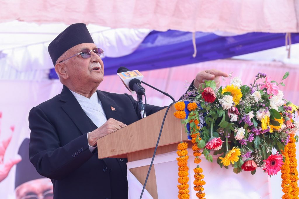 PM Oli in Rupandehi: UML Will Lead Nation’s Development Despite Opposition