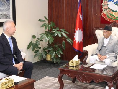 Japanese Ambassador Meets Prime Minister Oli, Talks Focus on Strengthening Ties