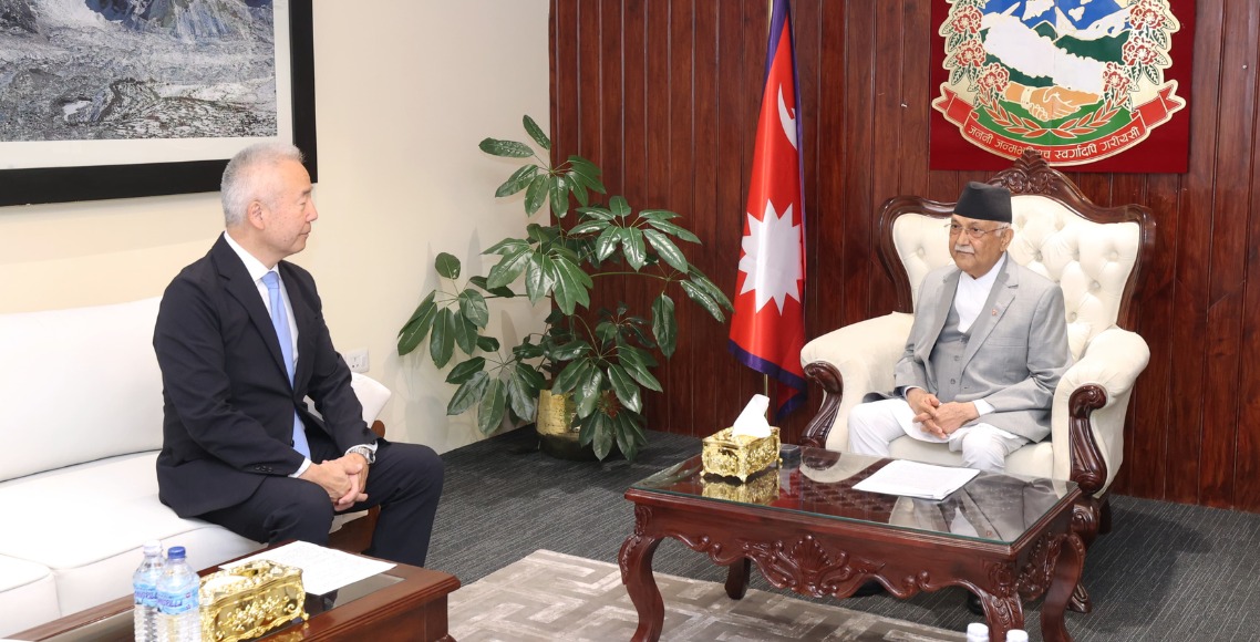 Japanese Ambassador Meets Prime Minister Oli, Talks Focus on Strengthening Ties