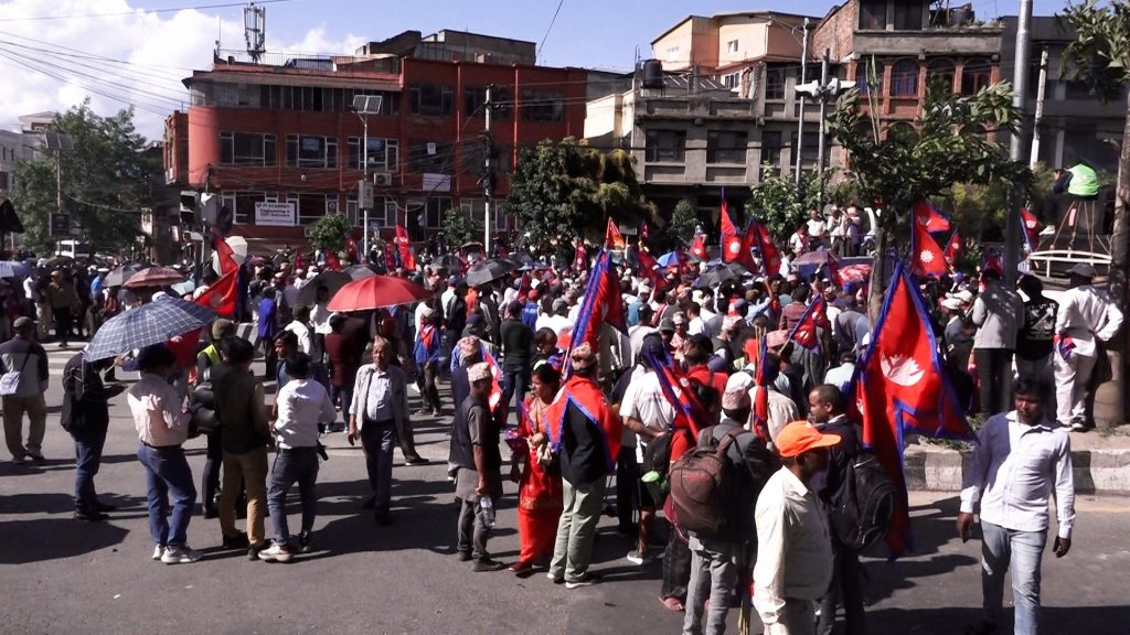 Monarchists Continue Protests in Kathmandu Demanding Restoration of Monarchy and Hindu State