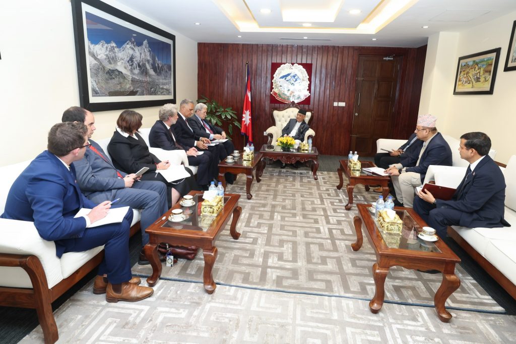 New Zealand Deputy PM Winston Peters Meets Prime Minister KP Oli in Kathmandu