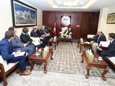 New Zealand Deputy PM Winston Peters Meets Prime Minister KP Oli in Kathmandu