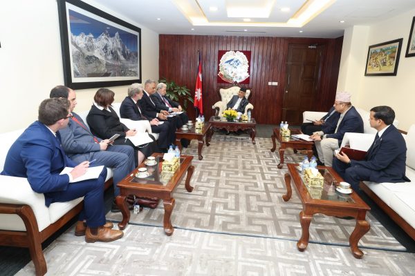 New Zealand Deputy PM Winston Peters Meets Prime Minister KP Oli in Kathmandu