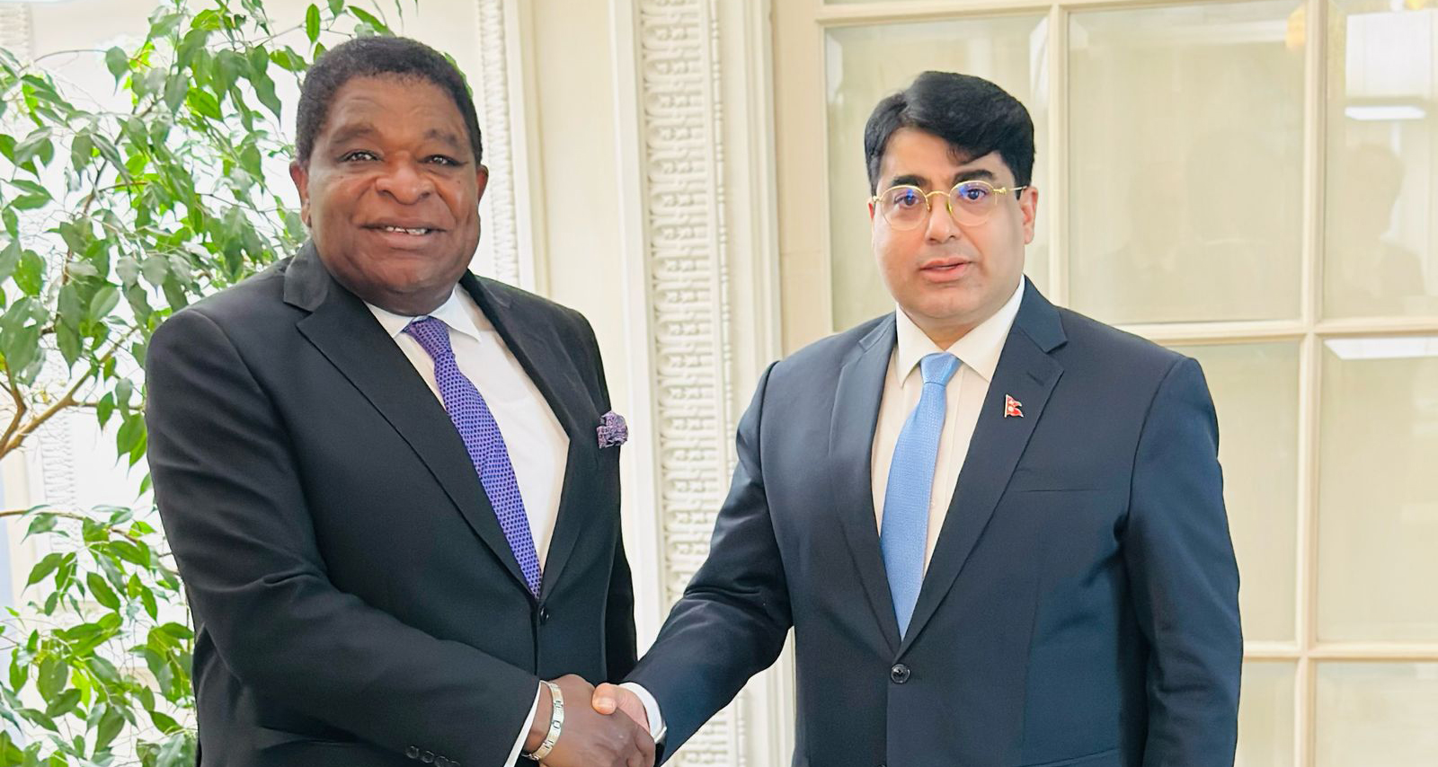 ISC Secretary General Ek Nath Dhakal Holds Talks with IPU Secretary General Martin Chungong