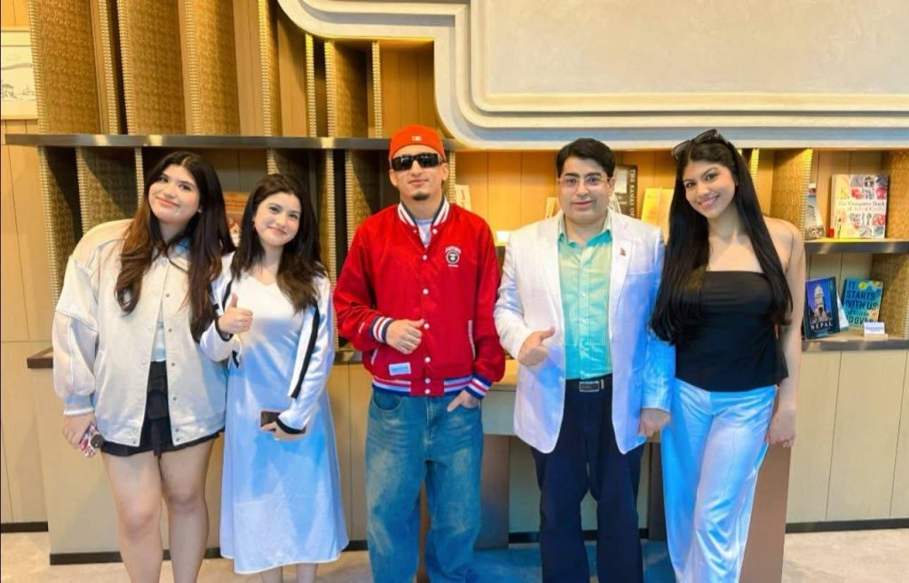 MP Dhakal Meets Hip-Hop Star Jamesy