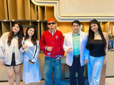 MP Dhakal Meets Hip-Hop Star Jamesy