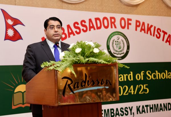 Pakistan Embassy Awards Scholarship for 200 Nepalese students, Lawmaker Dhakal Commended