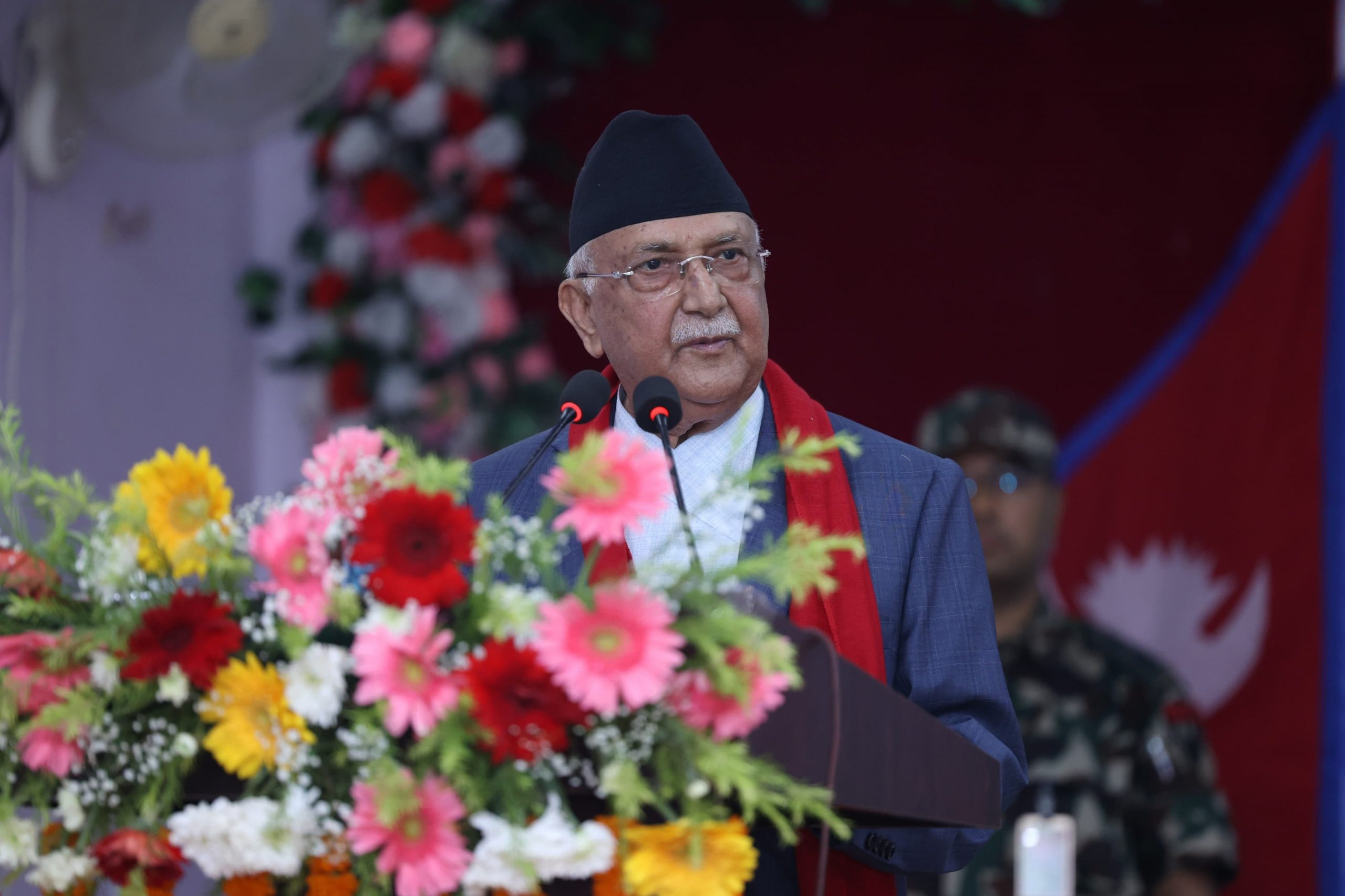 PM Oli Highlights Road Construction Achievements, Urges Faster Progress