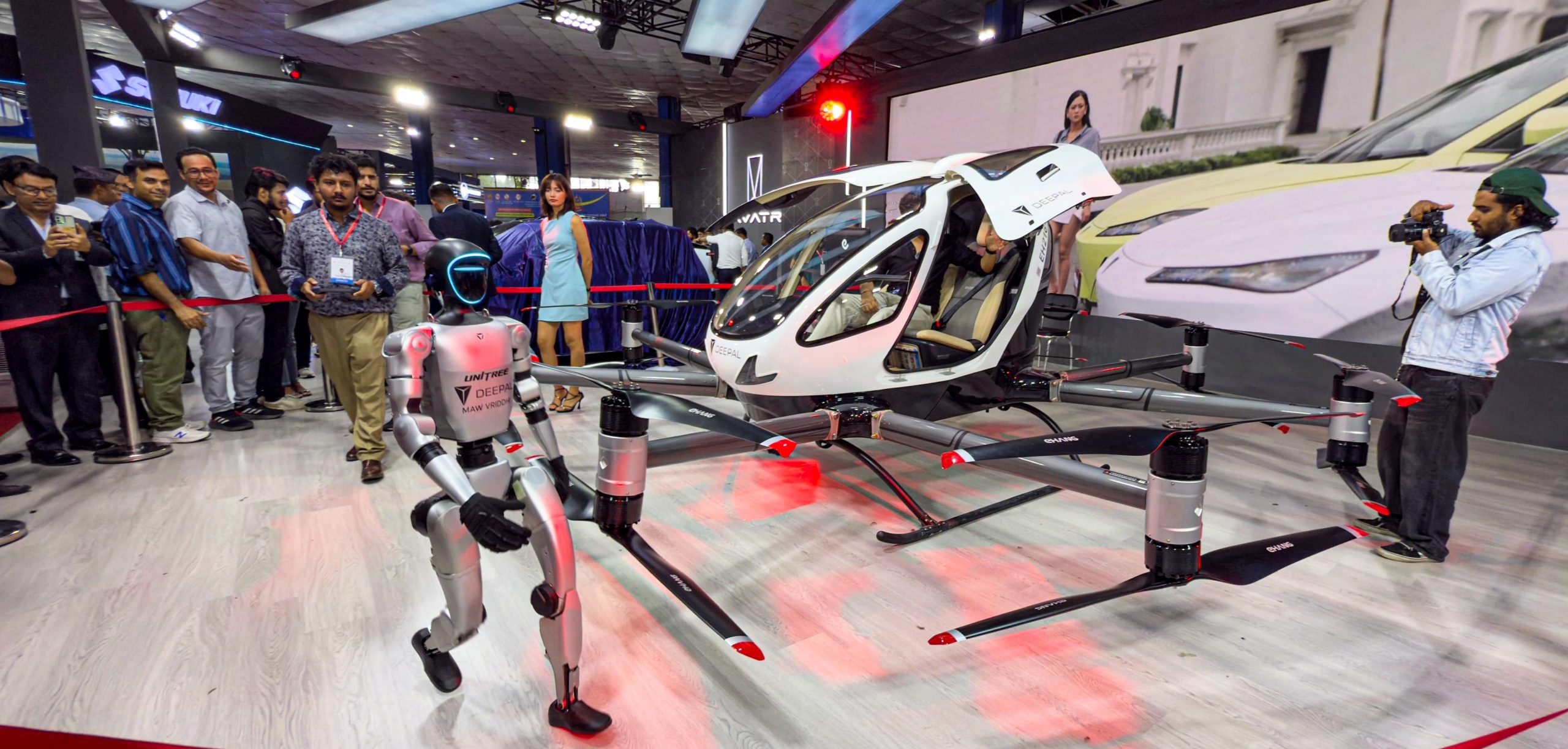 Flying Taxis and Advanced Robots Unveiled at NADA Auto Show