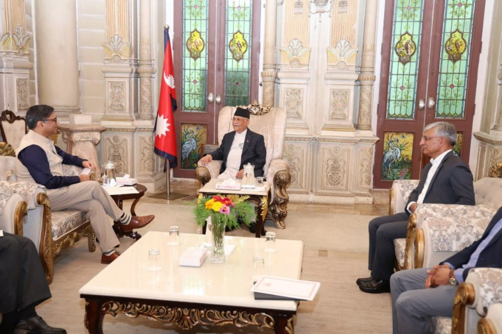 Indian External Affairs Secretary Misri Meets PM Oli, Begins High-Level Political Engagements in Nepal