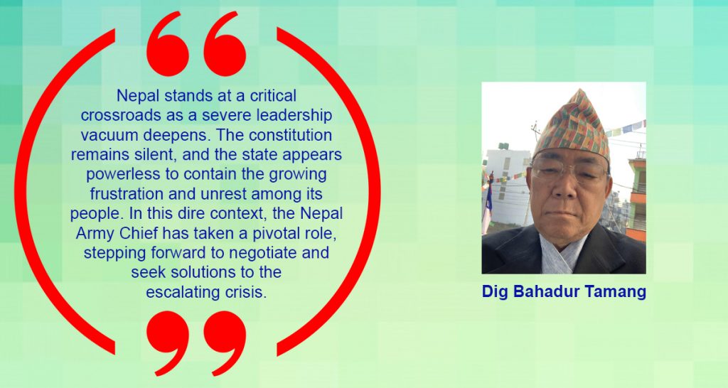 Leadership Void Deepens: Constitution Silent, State Struggles Amid Public Outrage — Nepal Army Chief Steps In to Negotiate