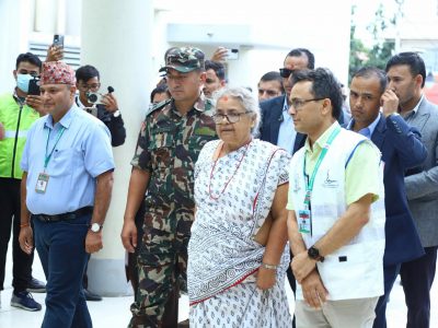 PM Karki Meets Injured Youth Santosh Bohara, Assures Full Support