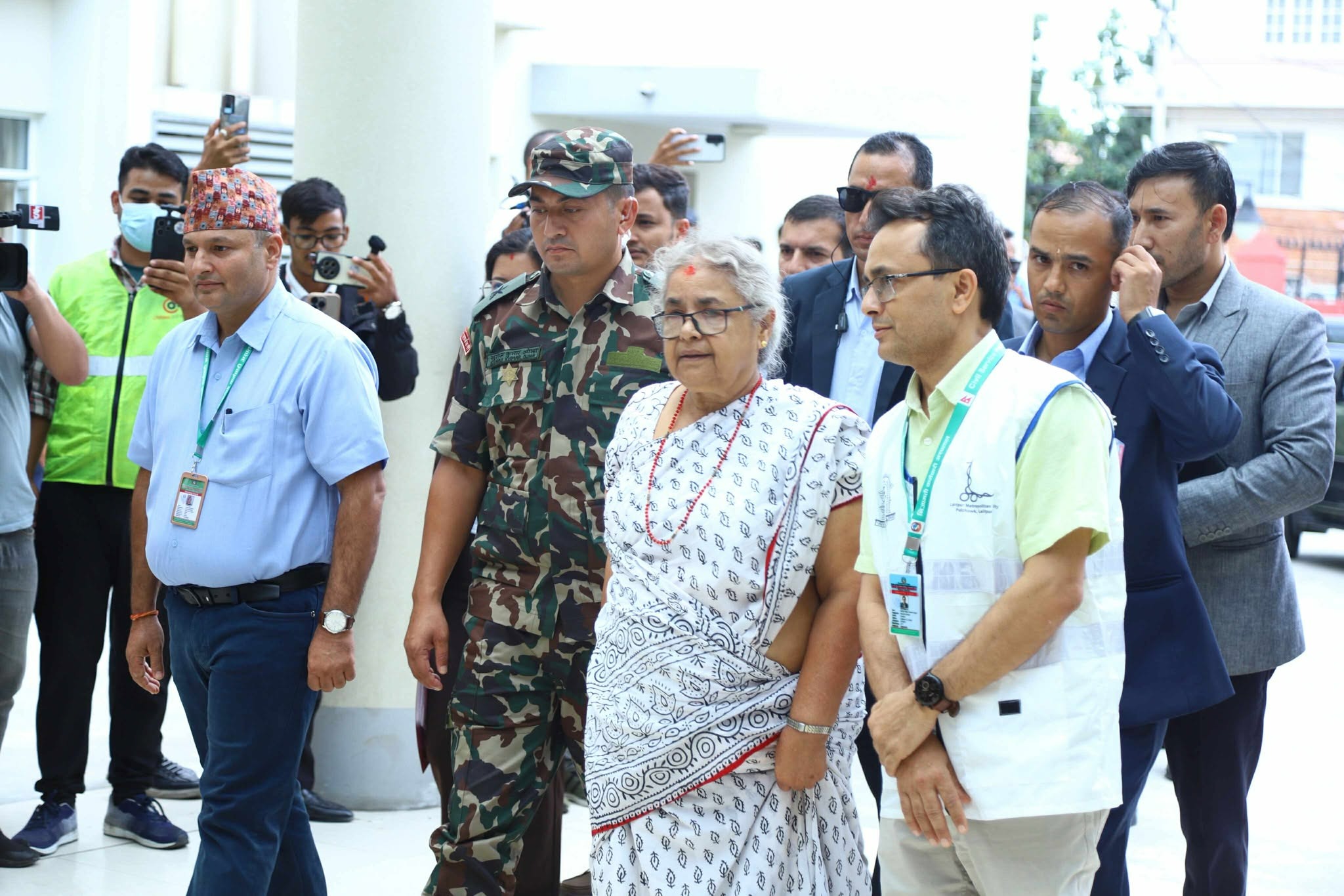 PM Karki Meets Injured Youth Santosh Bohara, Assures Full Support