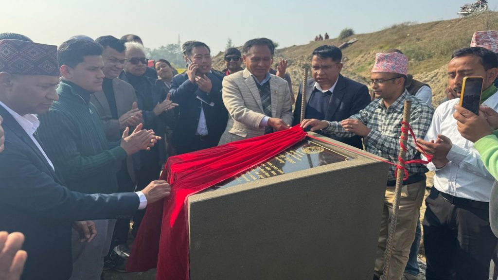 Foundation Stone Laid for Suspension Bridge Over Karnali River Linking Bardiya and Kailali