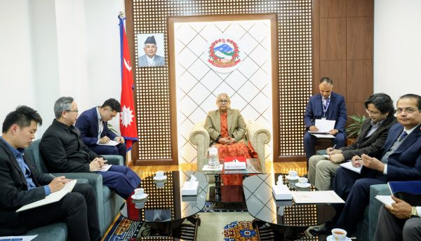 Prime Minister Karki Meets Chinese Ambassador Song