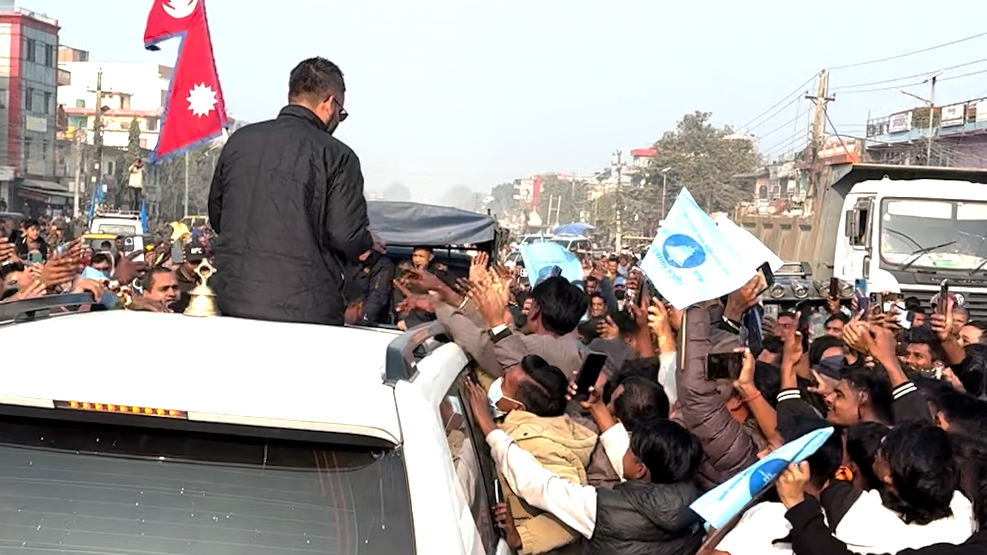 Balen Shah Tours Madhesh to Boost Election Momentum, Holds Roadshows in Sarlahi and Rautahat