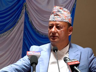 Former Energy Minister Deepak Khadka has appeared before the Kathmandu District Court