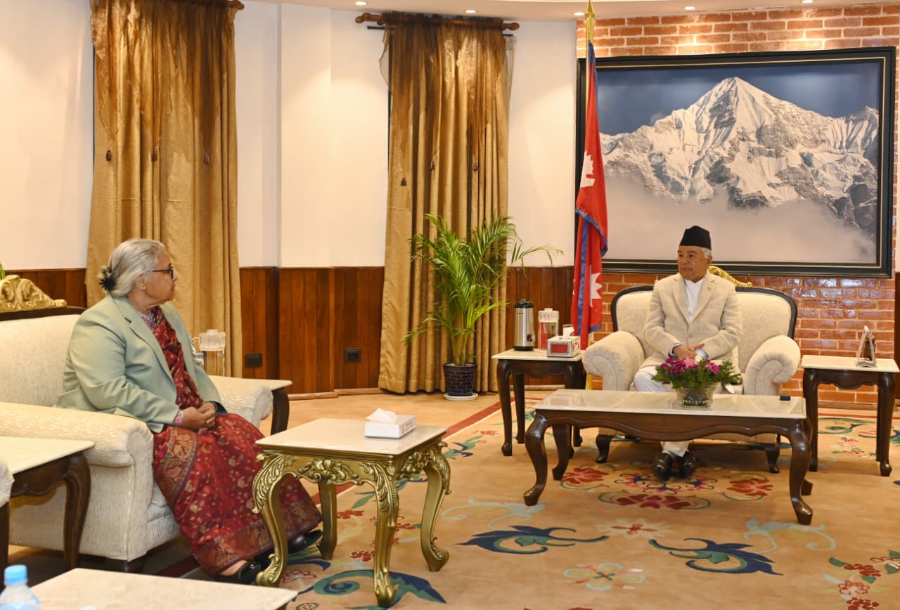 Prime Minister Karki Meets President Poudel at Sheetal Niwas