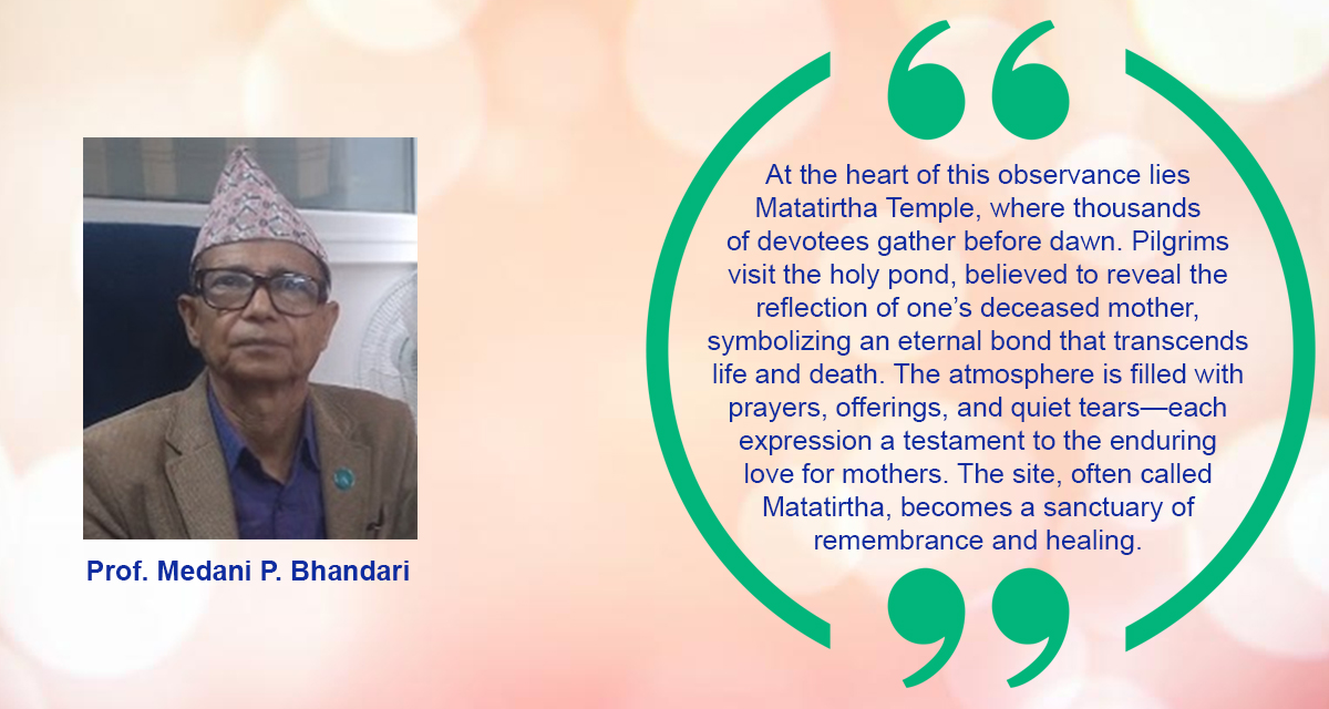 Matatirtha Aunsi: Honoring Motherhood, Spiritual Continuity, and Intergenerational Wisdom” HAPPY MOTHER’S DAY