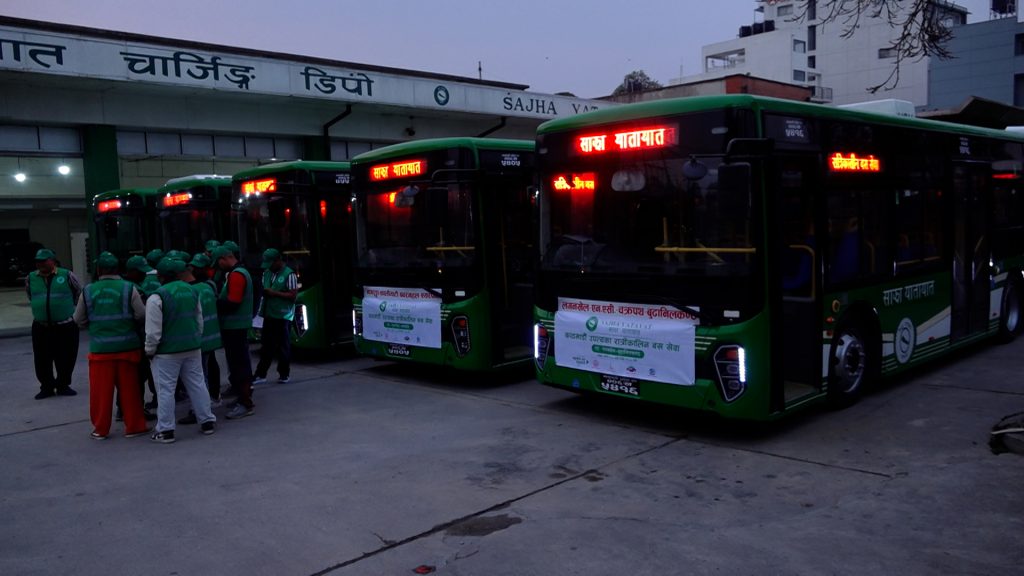 Sajha Yatayat Launches Night Bus Service in Kathmandu Valley