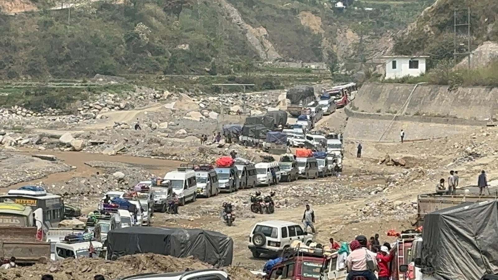 One-Way Traffic Resumes on BP Highway After Roshi Khola Damage